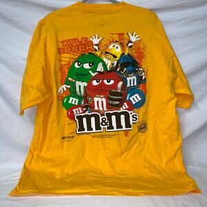 Vintage 2009 Kyle Busch #18 Joe Gibbs Racing NASCAR M&M T-Shirt Sz XL